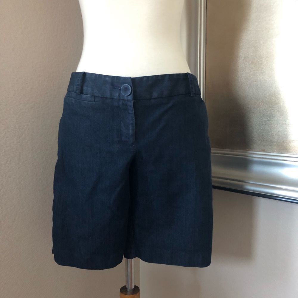 Ann Taylor Loft Blue Jean Walking Shorts
